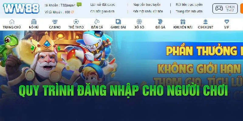 Đăng Nhập WW88 9 Quy trình đăng nhập cho người chơi